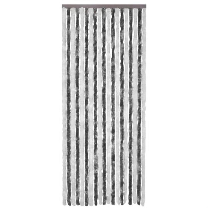 Insect Curtain Grey And White 90x220 Cm Chenille Xaoxxa