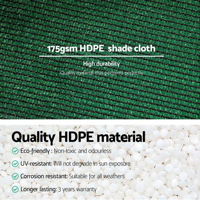 Instahut 1.83 x 30m Shade Sail Cloth - Green