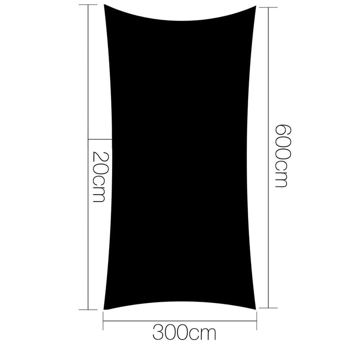 Goslash Picks Instahut 280gsm 3x6m Sun Shade Sail Canopy