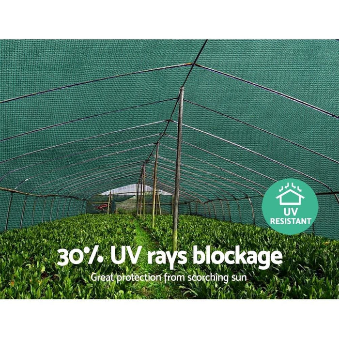Instahut 3.66x30m 30% Uv Shade Cloth Shadecloth Sail Garden