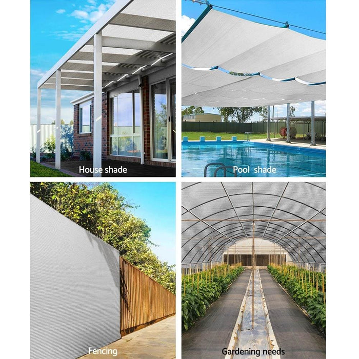 Instahut 3.66x30m 50% Uv Shade Cloth Shadecloth Sail Garden