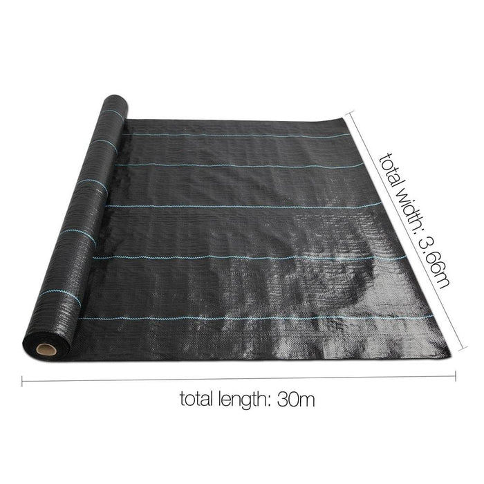 Goslash Picks Instahut 3.66m x 30m Weedmat Weed Control Mat