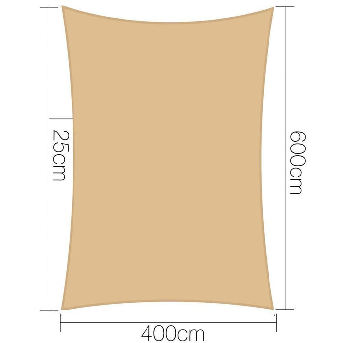 Goslash Picks Instahut 4x6m Shade Sail Sun Shadecloth