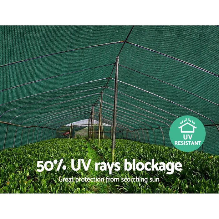 Instahut 50% Uv Sun Shade Cloth Shadecloth Sail Roll Mesh