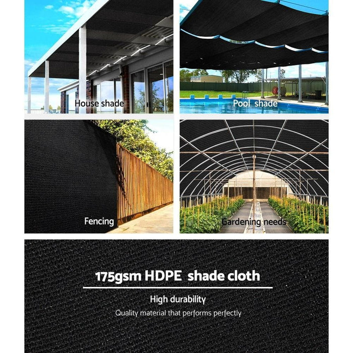 Instahut 70% Uv Sun Shade Cloth Shadecloth Sail Roll Mesh