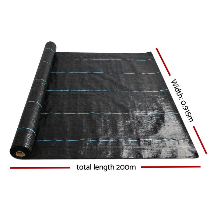 Goslash Picks Instahut 0.915x 200m Weedmat Weed Control Mat