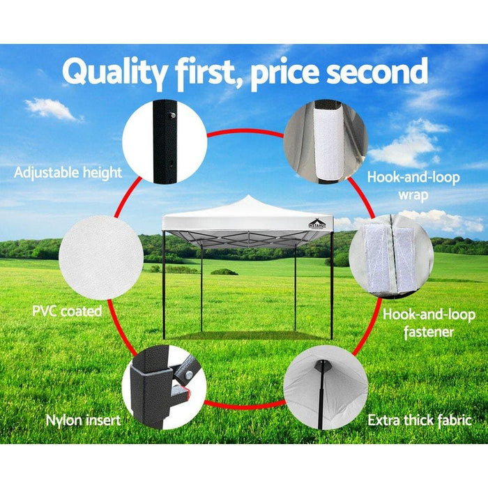 Instahut Gazebo Pop Up Marquee 3x3m Outdoor Tent Folding