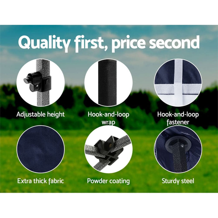 Instahut Gazebo Pop Up Marquee 3x4.5 Outdoor Wedding