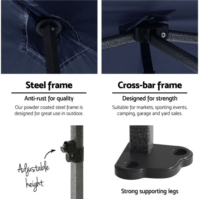 Instahut Gazebo Pop Up Marquee 3x4.5 Outdoor Wedding