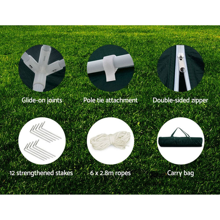 Instahut Gazebo 3x6 Outdoor Marquee Gazebos Wedding Party