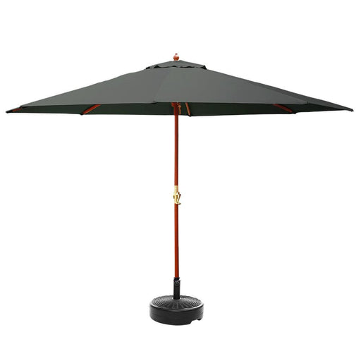 Instahut Outdoor Umbrella Pole Umbrellas 3m w Base Garden