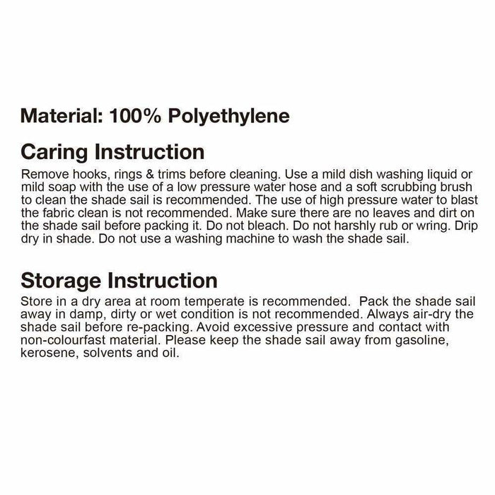 Goslash Picks Instahut Sun Shade Sail Cloth Shadecloth