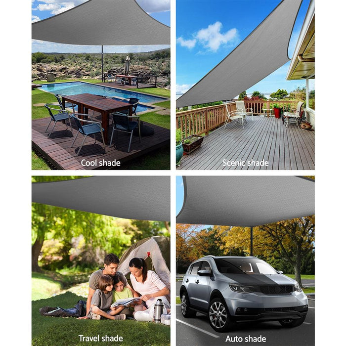 Instahut Sun Shade Sail Cloth Shadecloth Outdoor Canopy