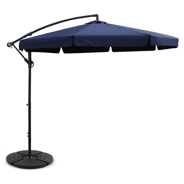 Instahut 3m Umbrella with 48x48cm Base Outdoor Umbrellas