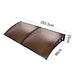 Instahut Diy Window Door Awning Shade 1 x 2m - Brown