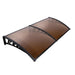 Instahut Diy Window Door Awning Shade 1 x 2m - Brown