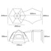 Instant Tent Pop Up Camping Tarp Canopy Family 5 - 8 Person
