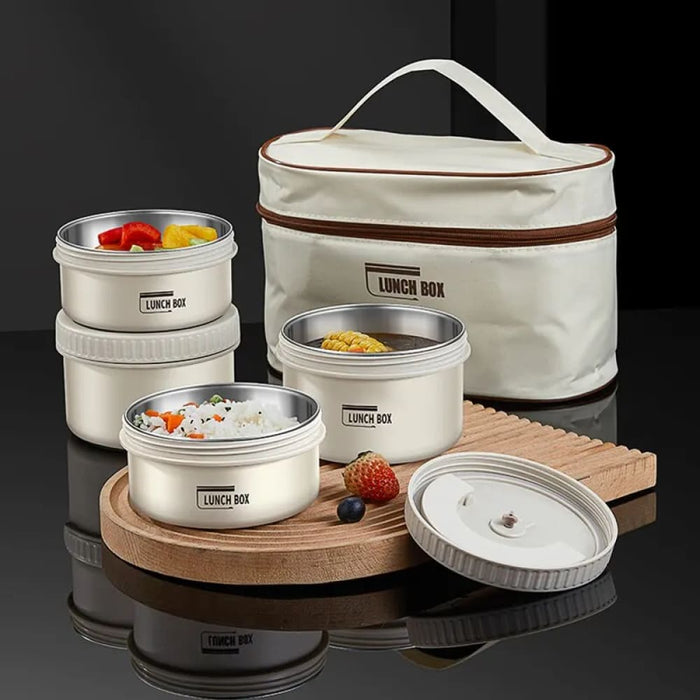 Insulated Stackable Bento Lunch Box Set