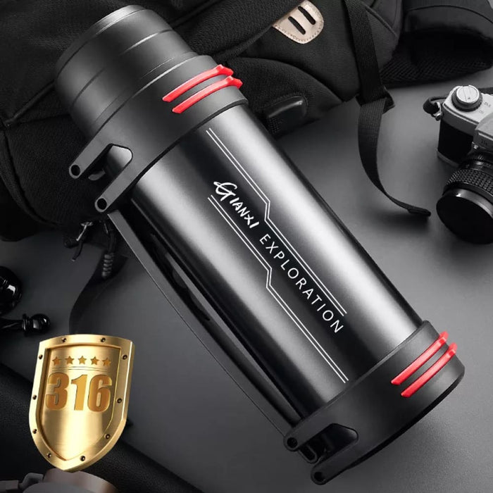 Insulated Stainless Steel Thermos Bottle For Outdoor Travel