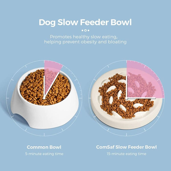Fun Interactive Anti-slip Bloat Stop Puzzle Safe Dog Bowl
