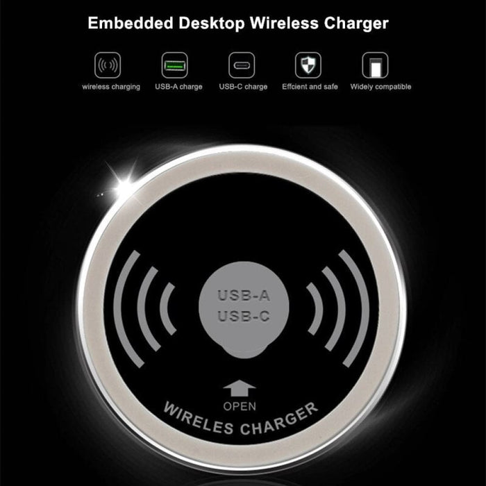 5w 15w Invisible Table Wireless Charger