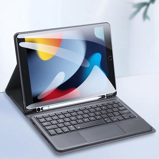 For Ipad 10.2 2021 / 2020 / 2019 Bluetooth Keyboard Leather