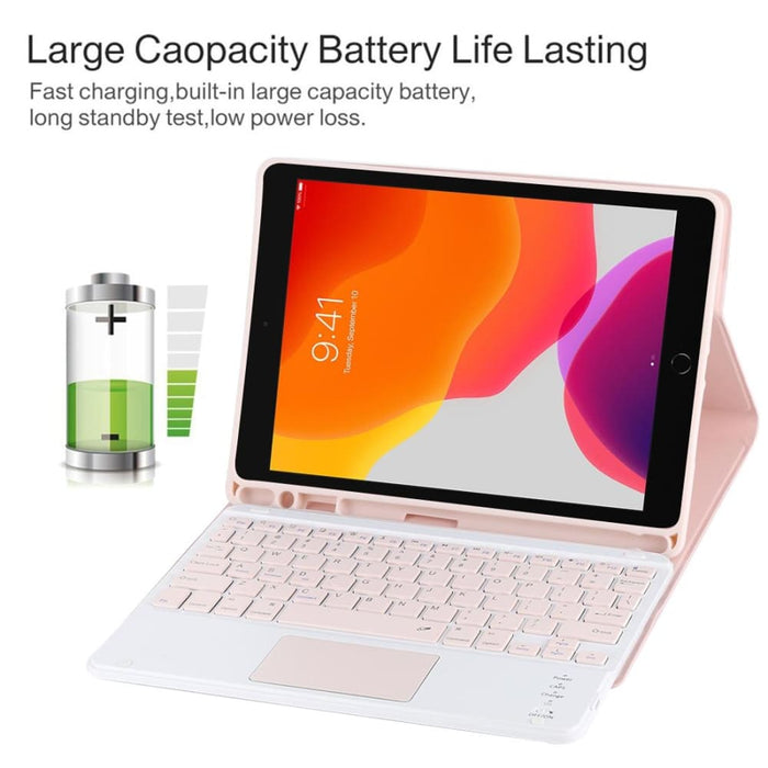 For Ipad 10.2 Inch / Air With Touch Pad & Pen Slot Holder