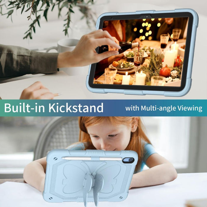 Ipad 10th Gen 10.9 2022 Butterfly Kickstand Heavy Duty Hard