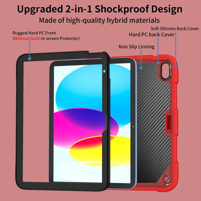 Ipad 10th Gen 10.9 2022 Butterfly Kickstand Heavy Duty Hard