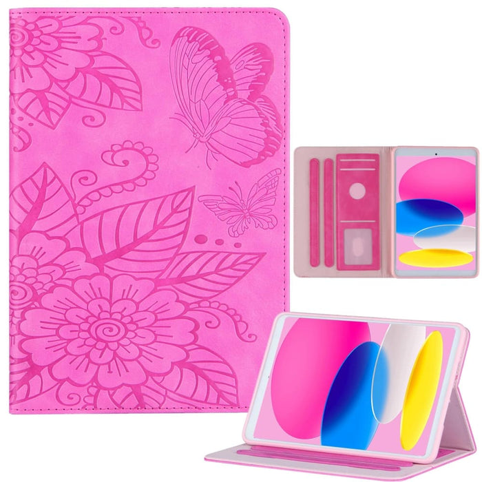 Ipad 10th Gen 10.9 2022 Butterfly Love Flower Embossed