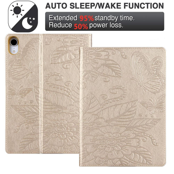 Ipad 10th Gen 10.9 2022 Butterfly Love Flower Embossed