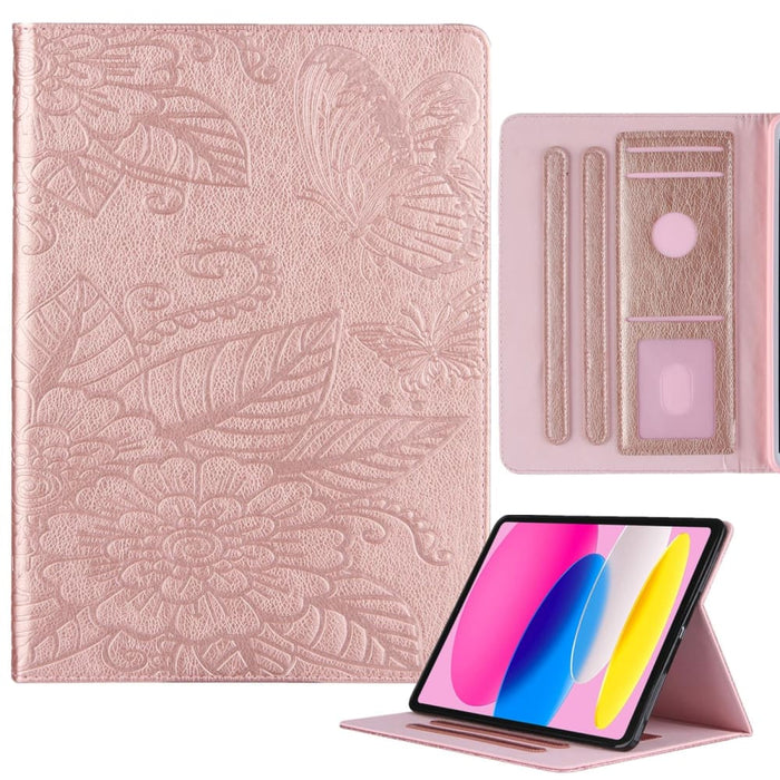 Ipad 10th Gen 10.9 2022 Butterfly Love Flower Embossed