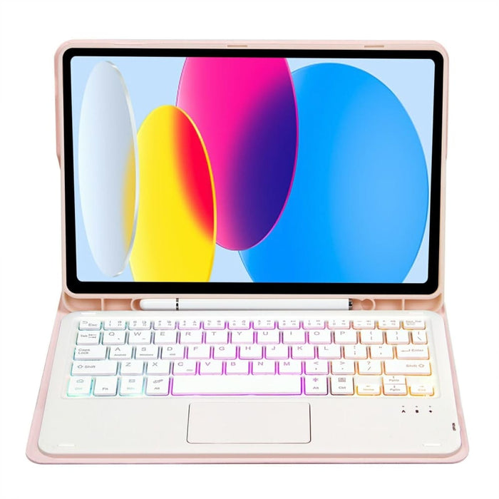 For Ipad 10th Gen 10.9 2022 Lambskin Texture Backlight