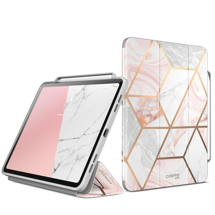 For Ipad Pro 12.9 Case 2018 Full-body Trifold Stand Marble