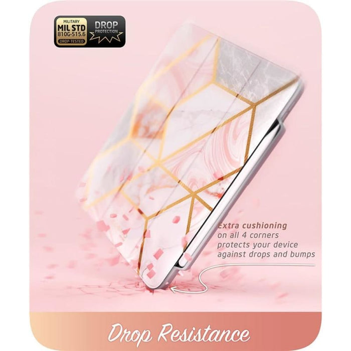 For Ipad Pro 12.9 Case 2018 Full-body Trifold Stand Marble