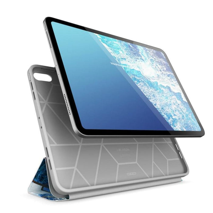 For Ipad Pro 12.9 Case 2018 Full-body Trifold Stand Marble