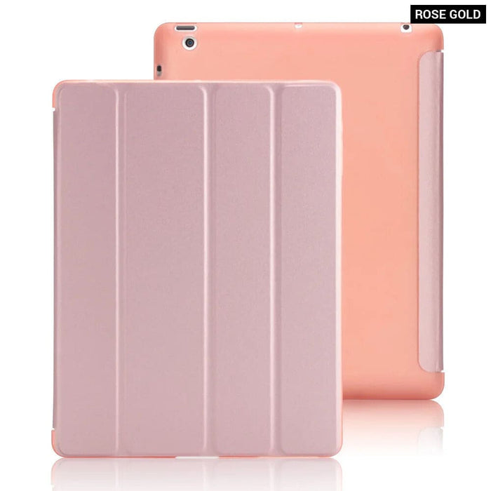 Ipad 2 3 4 Full Pu Leather Smart Case Protective Cover