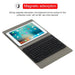 For Ipad 9-10 Inch Universal Round Keys Detachable