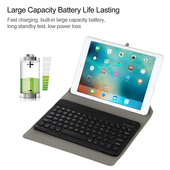 For Ipad 9-10 Inch Universal Round Keys Detachable