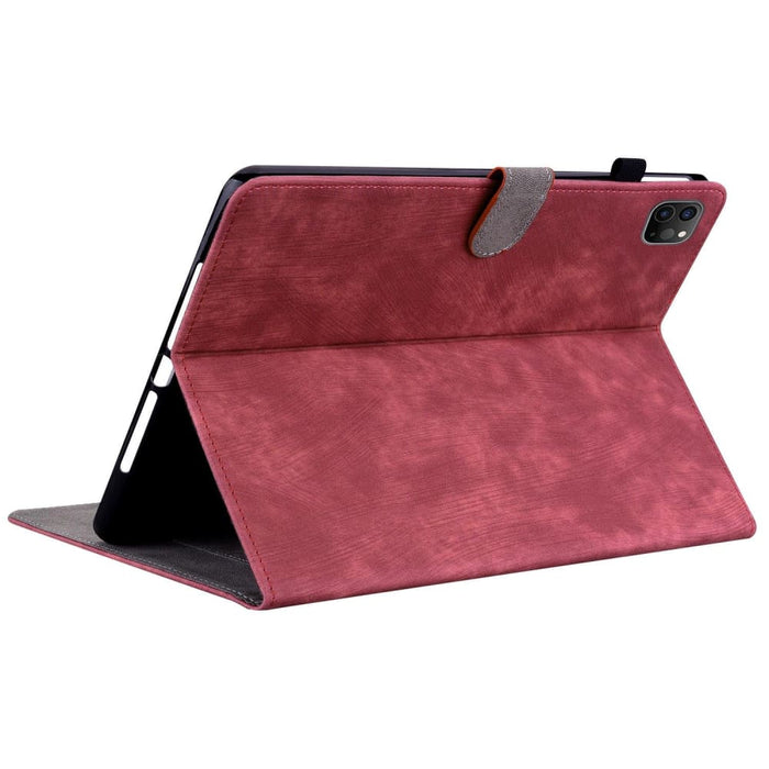 Ipad Pro 12.9 2022/2021/2020 Tiger Pattern Pu Tablet Case