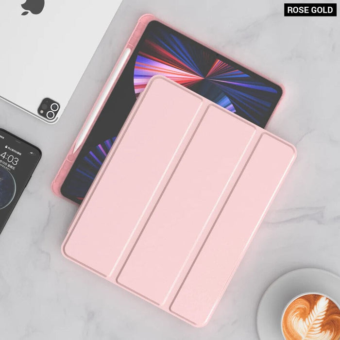 Ipad Pro 12.9 Inch Silicone Magnetic Case with Pencil