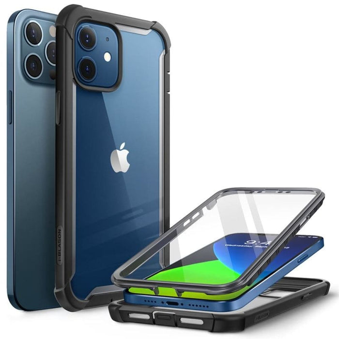 For Iphone 12 Case Pro Rugged Clear Cover w Built-in Screen