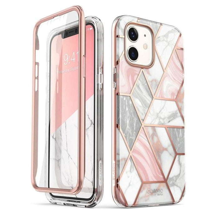 For Iphone 12 Pro Full-body Glitter Marble Case