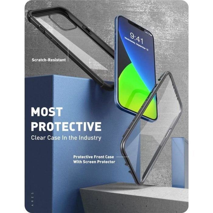 For Iphone 12 Mini Case 5.4’ Ares Full-body Rugged Clear