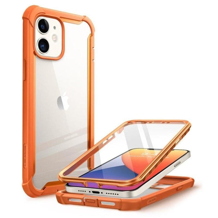 For Iphone 12 Mini Case 5.4’ Ares Full-body Rugged Clear