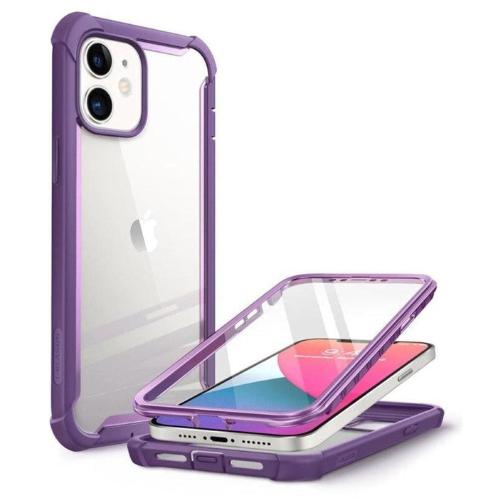 For Iphone 12 Mini Case 5.4’ Ares Full-body Rugged Clear