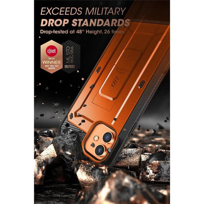 For Iphone 12 Pro Rugged Cover with Built-in Screen