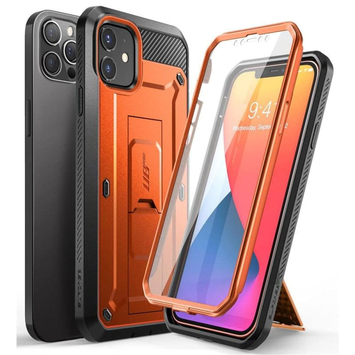 For Iphone 12 Pro Rugged Cover with Built-in Screen