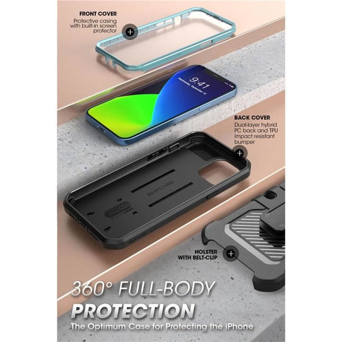 For Iphone 12 Pro Max Rugged Cover with Built-in Screen