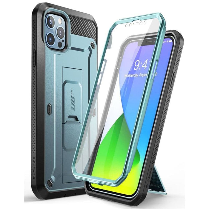 For Iphone 12 Pro Max Rugged Cover with Built-in Screen